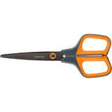 Ножницы Axent Titanium 6306-06-A, 19 см, с прорезиненными ручками, серо-оранжевые