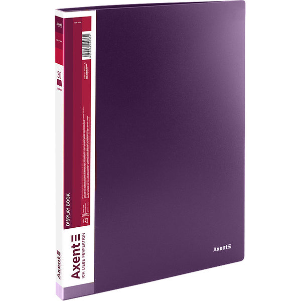 Дисплей-книга Axent 1030-11-A, A4, 30 файлов, сливовая