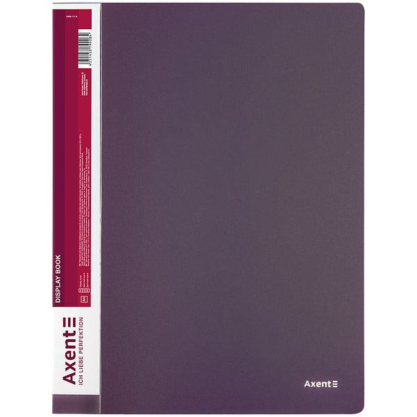 Дисплей-книга Axent 1060-11-A, A4, 60 файлов, сливовая