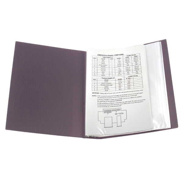 Дисплей-книга Axent 1280-11-A, A4, 80 файлов, сливовая
