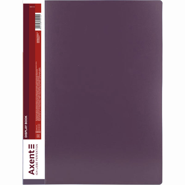 Дисплей-книга Axent 1200-11-A, A4, 100 файлов, сливовая