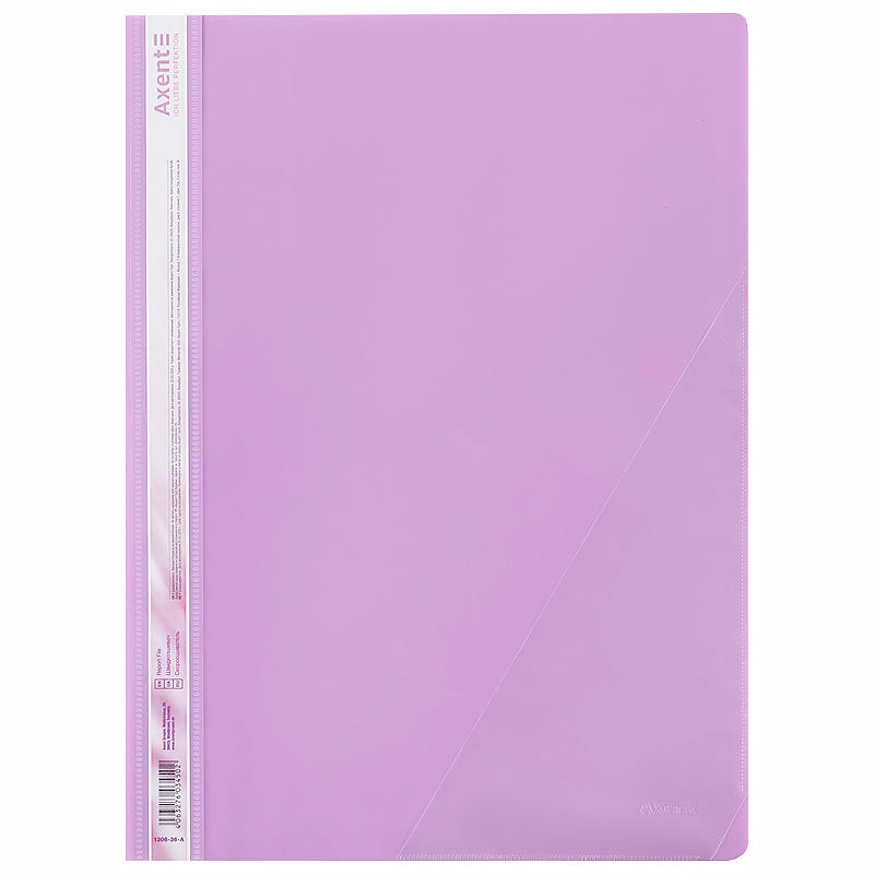 Скоросшиватель с угловым карманом Axent Pastelini 1306-36-A, А4, сиреневый