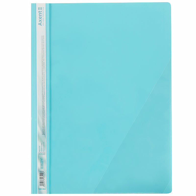 Скоросшиватель с угловым карманом Axent Pastelini 1306-18-A, А4, мятный