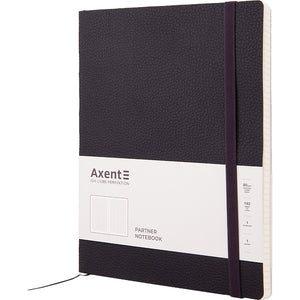 Книга записная Axent Partner Soft L, 8615-01-A, 190x250 мм, 96 листов, клетка, гибкая обложка, черная