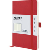 Книга записная Axent Partner Soft Skin 8616-06-A, A5-, 125x195 мм, 96 листов, клетка, гибкая обложка, красная