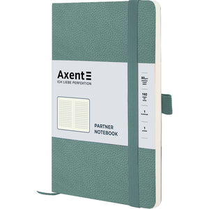 Книга записная Axent Partner Soft Skin 8616-48-A, A5-, 125x195 мм, 96 листов, клетка, гибкая обложка, серо-лазурная