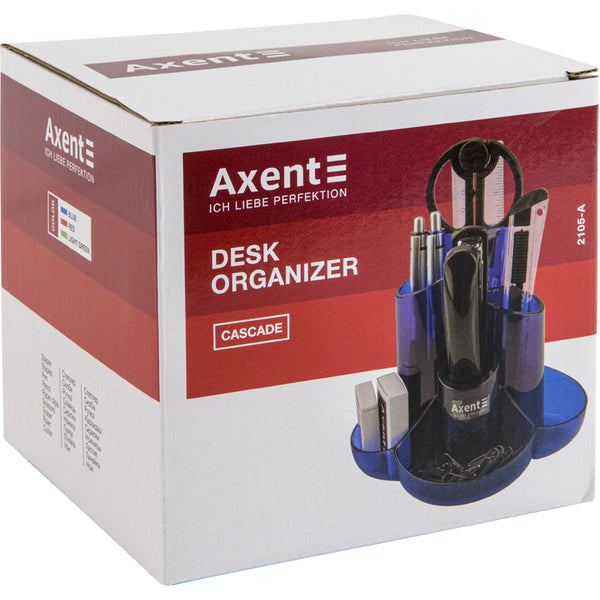 Набор настольный Axent Cascade 2105-01-A, 9 предметов, черный