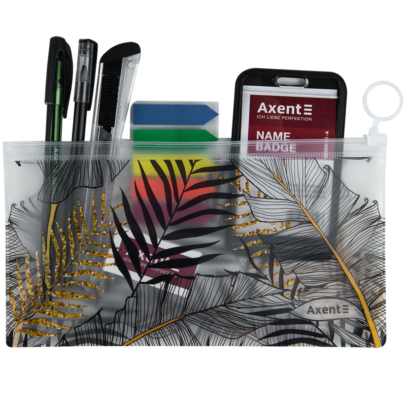 Папка на молнии Axent 1447-01-A, Soft Touch, Jungle, DL