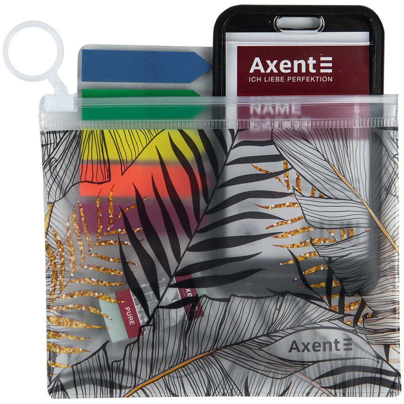 Папка на молнии Axent 1448-01-A, Soft Touch, Jungle, B7