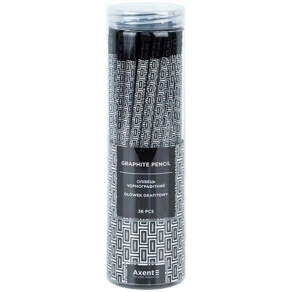 Карандаш графитный Axent Deco 9009-16-A, HB, 2.2 мм