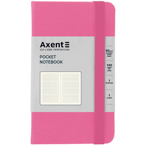 Книга записная Axent Partner 8301-10-A, 95*140 мм, 96 листов, клетка, розовая