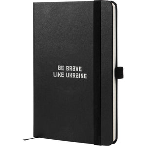 Книга записная Axent Partner Brave 8201-01-2-A, 125*195 мм, 96 листов, клетка, черная
