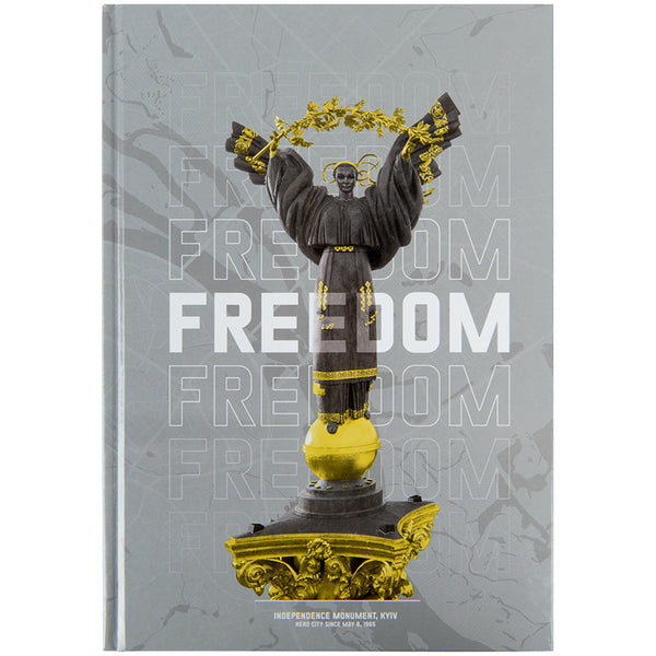 Книга записная Axent Freedom 8422-550-A, А4, 96 листов, клетка, cерая
