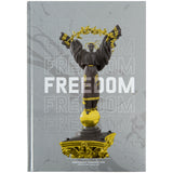 Книга записная Axent Freedom 8422-550-A, А4, 96 листов, клетка, cерая