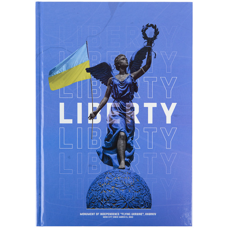 LIBERTY.　THE ACHIEVIST'S　EDIT Книга записная Axent Liberty 8422-551-A, А4, 96 листов, клетка