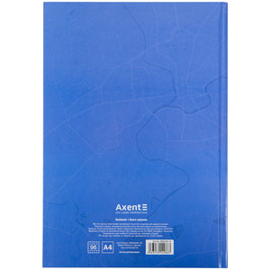 Книга записная Axent Liberty 8422-551-A, А4, 96 листов, клетка, синяя