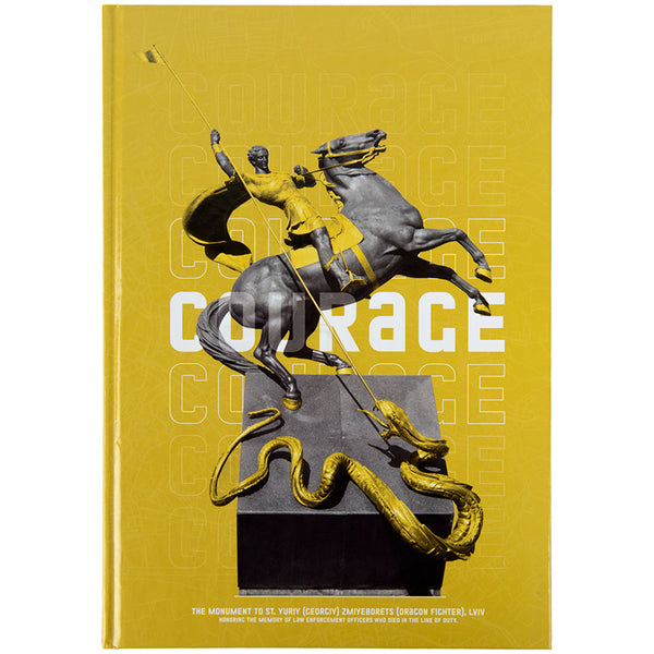 Книга записная Axent Courage 8422-552-A, А4, 96 листов, клетка, желтая