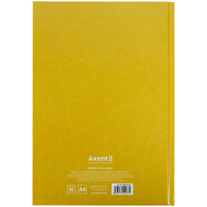 Книга записная Axent Courage 8422-552-A, А4, 96 листов, клетка, желтая