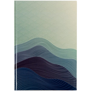 Книга записная Axent Waves 8422-562-A, А4, 96 листов, клетка, синяя