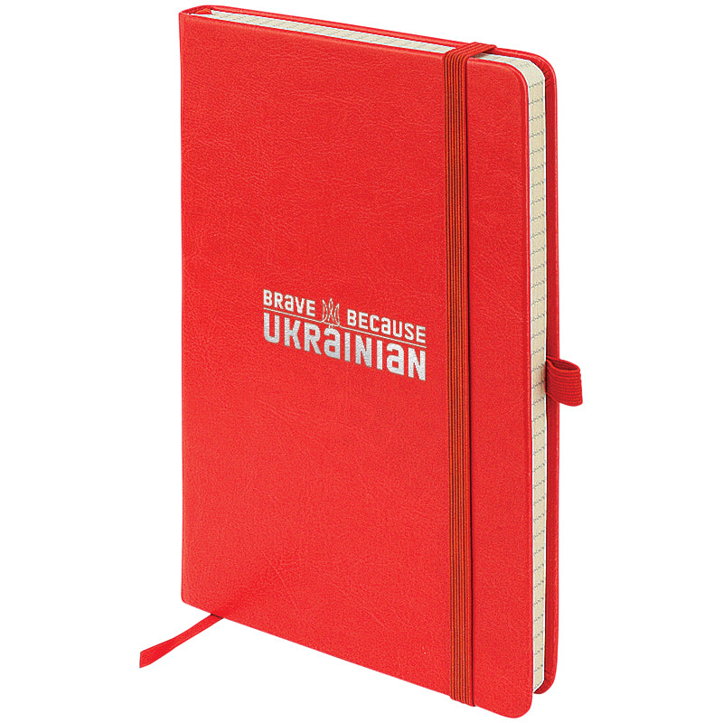Книга записная Axent Partner Lux Brave UA 8202-06-1-A, 125х195 мм, 96 листов, клетка, красная