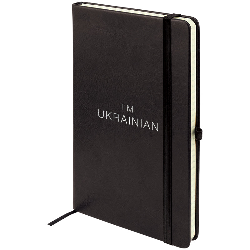 Книга записная Axent Partner Lux Ukrainian 8202-01-4-A, 125х195 мм, 96 листов, клетка, черная