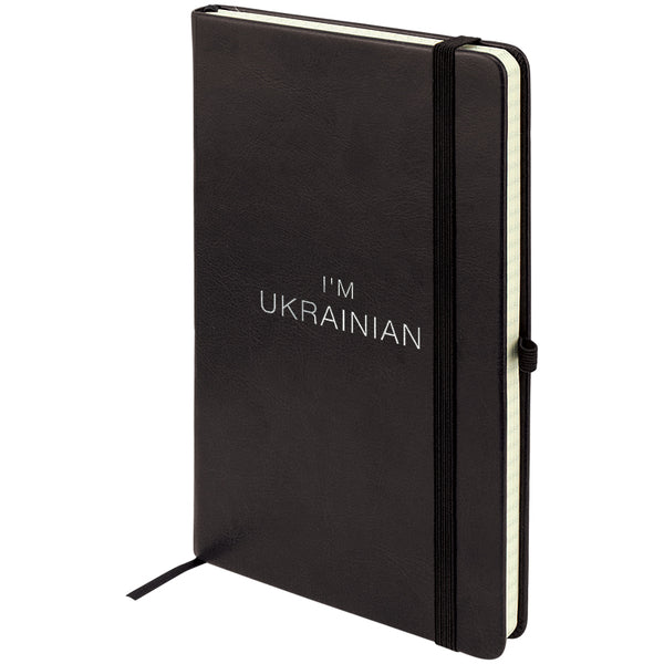 Книга записная Axent Partner Lux Ukrainian 8202-01-4-A, 125х195 мм, 96 листов, клетка, черная