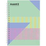 Блокнот на спирали Axent 8032-19-A, A5, 145x210 мм, 96 листов, клетка, твердая обложка