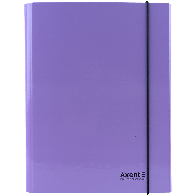 Папка на резинках объемная Axent Pastelini 1213-36-A, А4, сиреневая