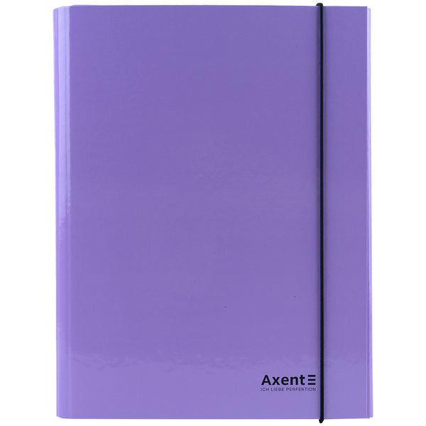 Папка на резинках объемная Axent Pastelini 1213-36-A, А4, сиреневая