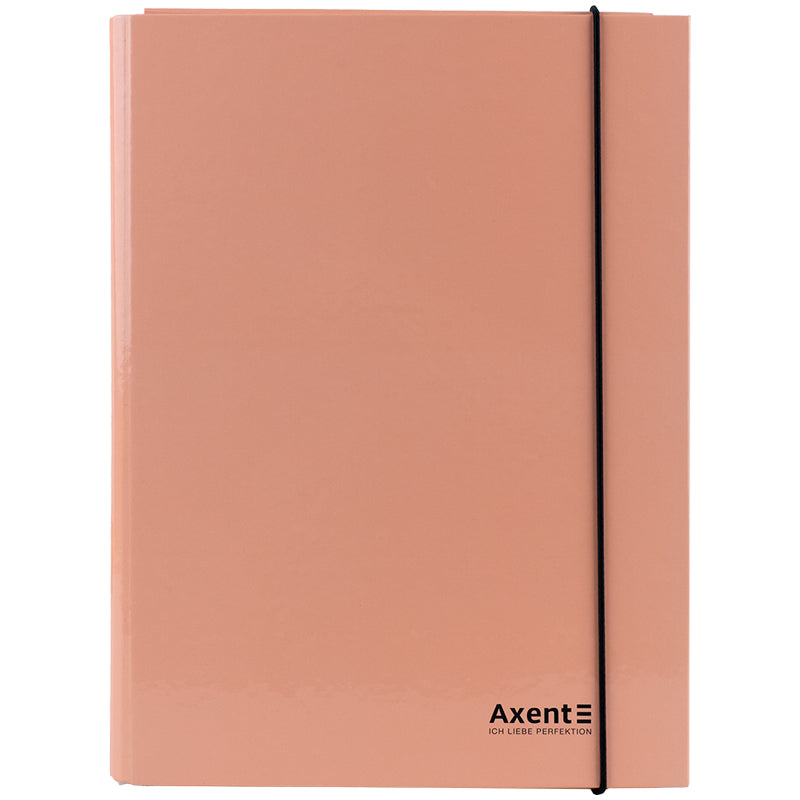Папка на резинках объемная Axent Pastelini 1213-42-A, А4, персиковая