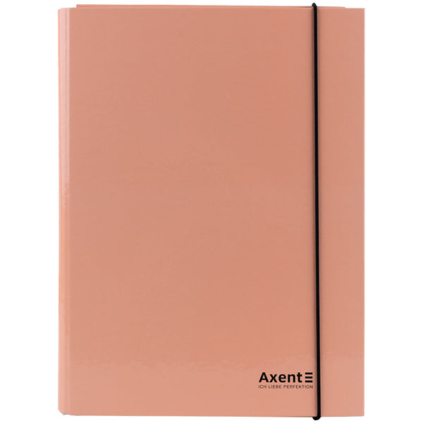 Папка на гумках об'ємна Axent Pastelini 1213-42-A, А4, персикова