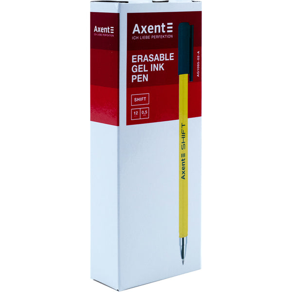 Ручка гелевая "пиши-стирай" Axent Shift AG1095-02-A, 0.5 мм, синяя