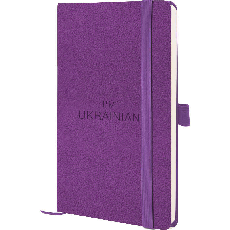 Книга записная Axent Partner Soft Skin Ukrainian 8616-11-2-A, 125x195 мм, 96 листов, клетка, фиолетовая