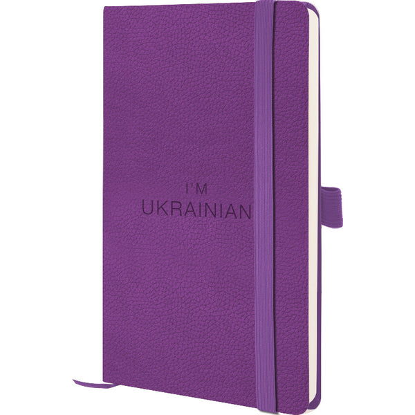 Книга записная Axent Partner Soft Skin Ukrainian 8616-11-2-A, 125x195 мм, 96 листов, клетка, фиолетовая
