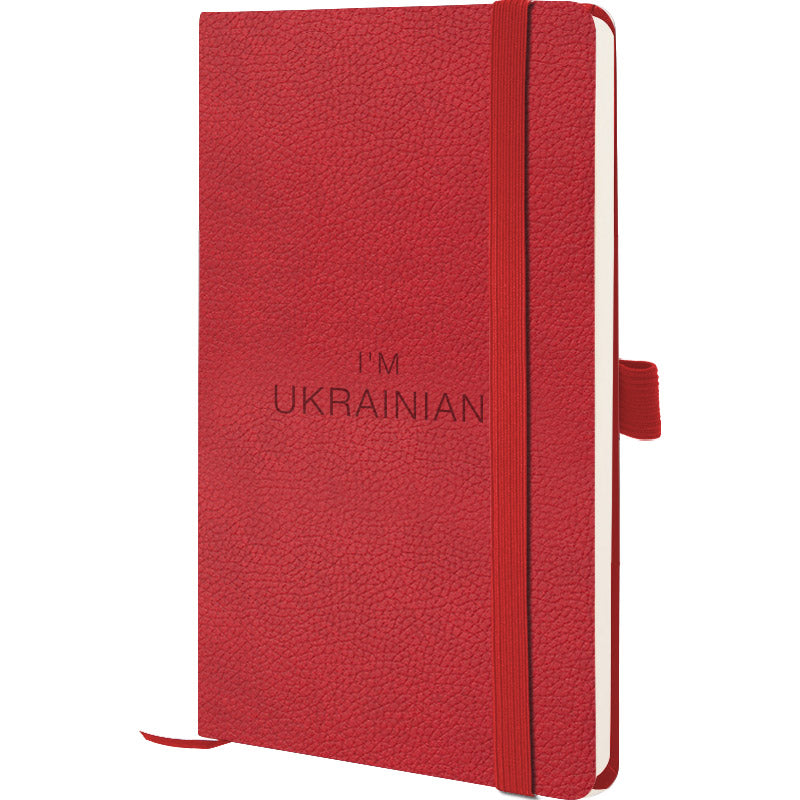 Книга записная Axent Partner Soft Skin Ukrainian 8616-06-2-A, 125x195 мм, 96 листов, клетка, красная