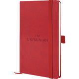 Книга записная Axent Partner Soft Skin Ukrainian 8616-06-2-A, 125x195 мм, 96 листов, клетка, красная