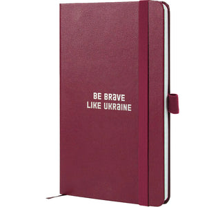Книга записная Axent Partner Brave 8201-46-1-A, 125x195 мм, 96 листов, клетка, винная