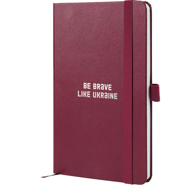 Книга записная Axent Partner Brave 8201-46-1-A, 125x195 мм, 96 листов, клетка, винная