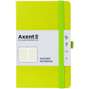 Книга записная Axent Partner 8201-60-A, 125x195 мм, 96 листов, клетка, лимонная