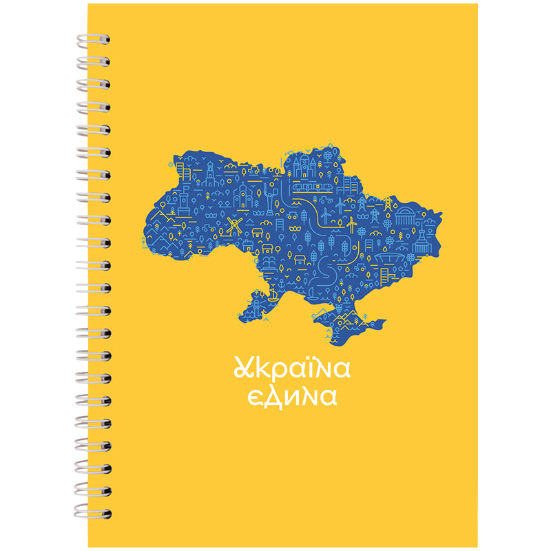 Блокнот на спирали Axent 8032-22-A, A5, 96 листов, клетка, твердая обложка