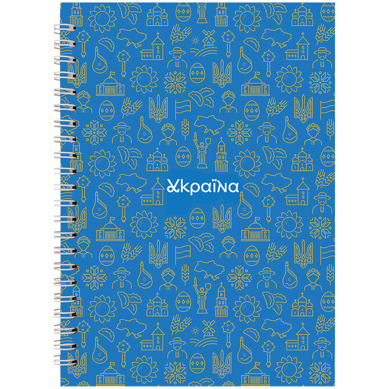 Блокнот на спирали Axent 8032-23-A, A5, 96 листов, клетка, твердая обложка