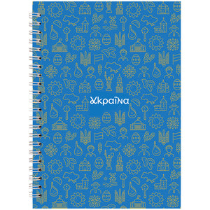 Блокнот на спирали Axent 8032-23-A, A5, 96 листов, клетка, твердая обложка