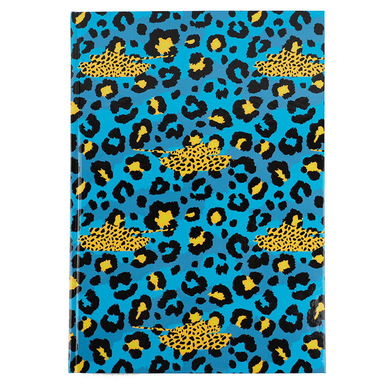 Книга записная Axent Leopard 8422-554-A, А4, 96 листов, клетка, голубая