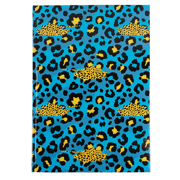 Книга записная Axent Leopard 8422-554-A, А4, 96 листов, клетка, голубая