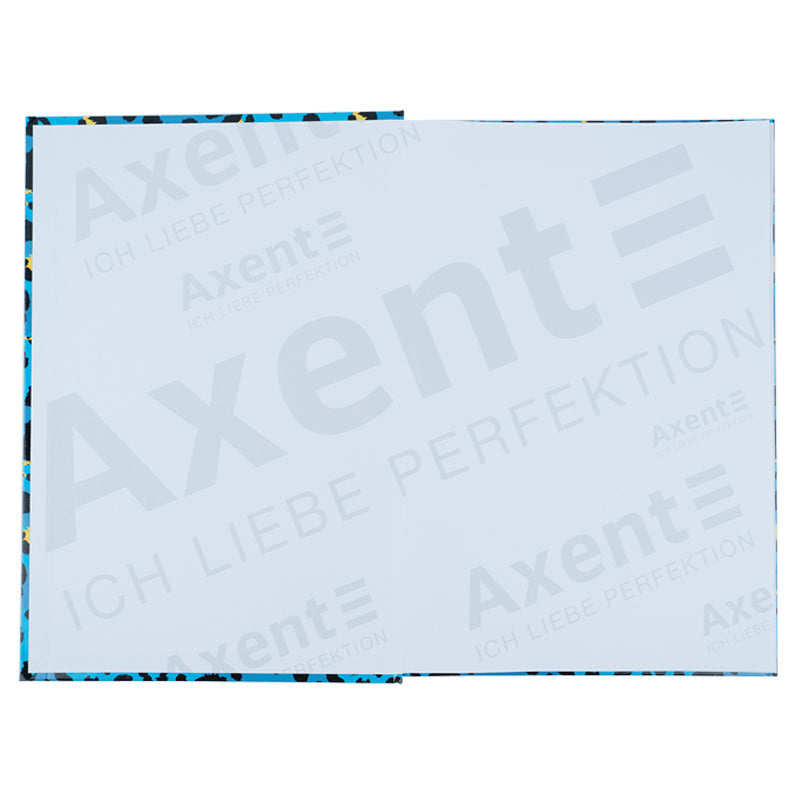 Книга записная Axent Leopard 8422-554-A, А4, 96 листов, клетка, голубая