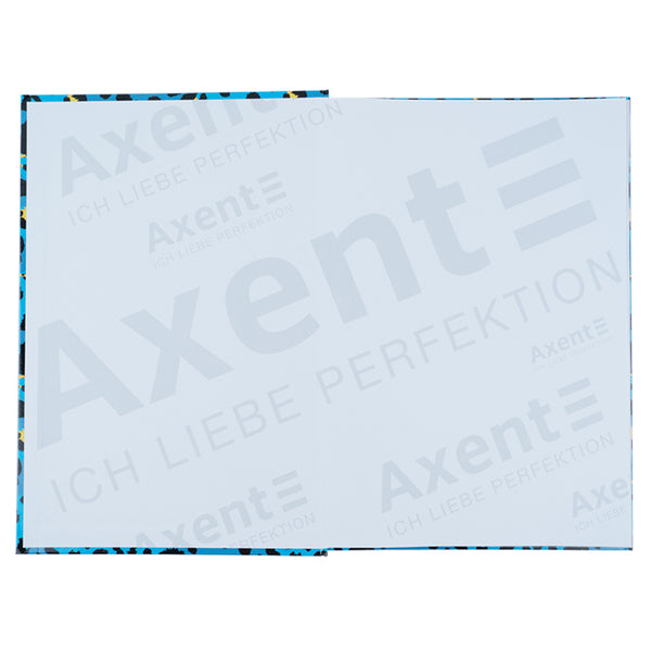 Книга записная Axent Leopard 8422-554-A, А4, 96 листов, клетка, голубая