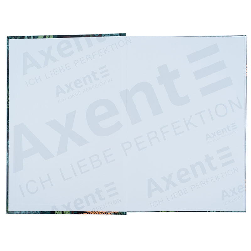Книга записная Axent Leopard 8422-557-A, А4, 96 листов, клетка, зеленая