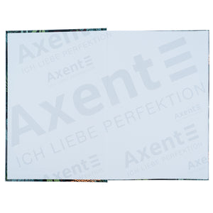 Книга записная Axent Leopard 8422-557-A, А4, 96 листов, клетка, зеленая