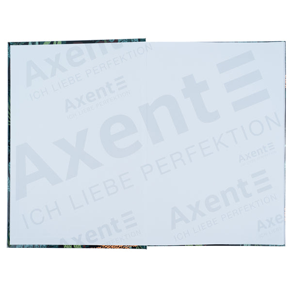 Книга записная Axent Leopard 8422-557-A, А4, 96 листов, клетка, зеленая
