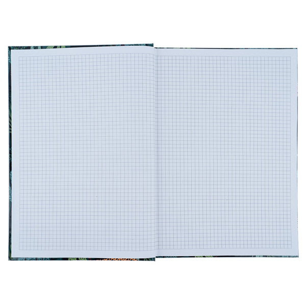 Книга записная Axent Leopard 8422-557-A, А4, 96 листов, клетка, зеленая